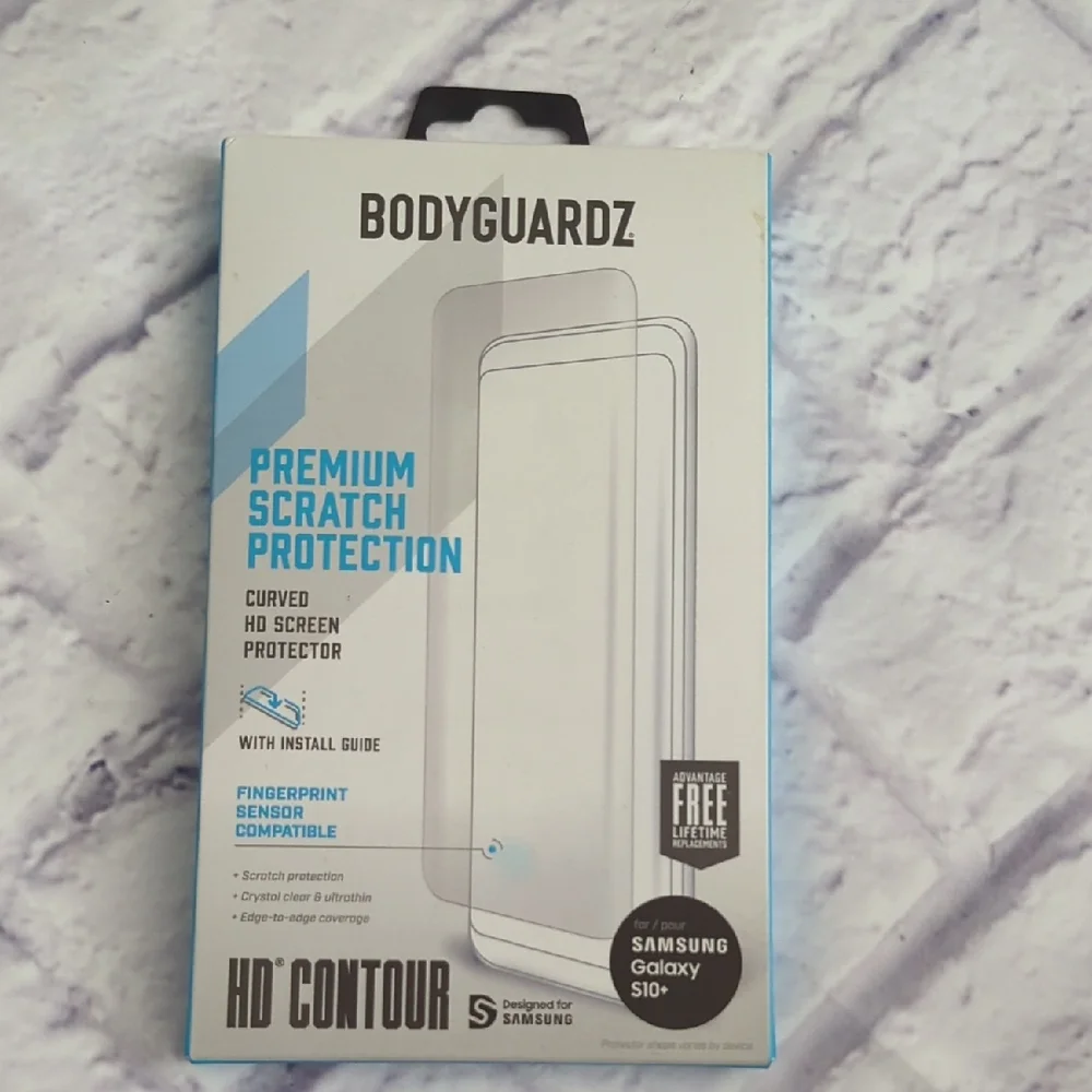 BodyGuardz HD Contour Screen Protector for Samsung Galaxy S10+ - Clear